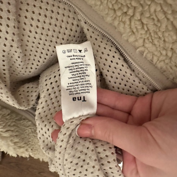 TNA Swann Oversized Tan Sherpa Zipup XXS - Picture 5 of 7